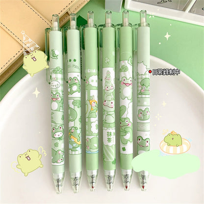 Kawaii Green Frog Gel Pens