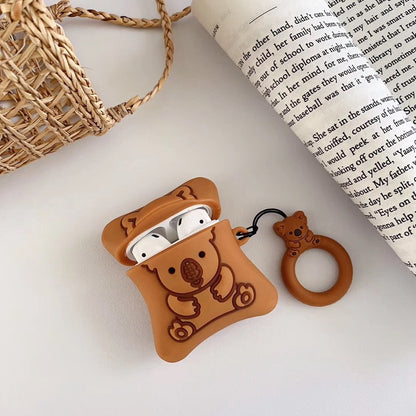 Kawaii Brown Koala Cookies AirPods Case