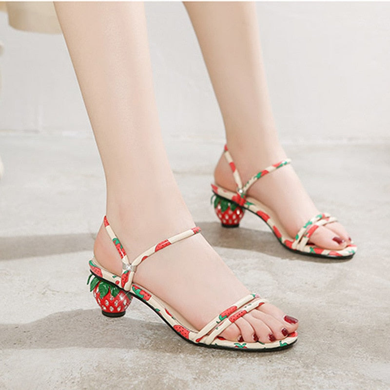 Kawaii Strawberry Sandals