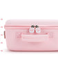 Kawaii Pink Cat Paw Gaming Suitcase Side View