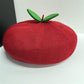 Kawaii Red Knit Fruit Beret Hat