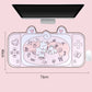 Kawaii Pink Bunnies in a Game Console Desk Pad