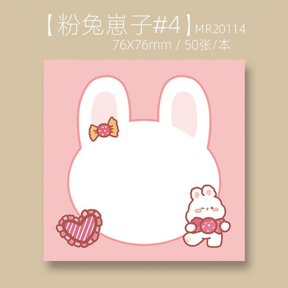Kawaii Pink Bunny Sticky Notes