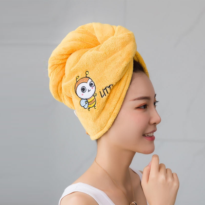 Kawaii Microfiber Hair Towel