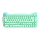 Kawaii Green Cat Shaped Wireless Keyboard