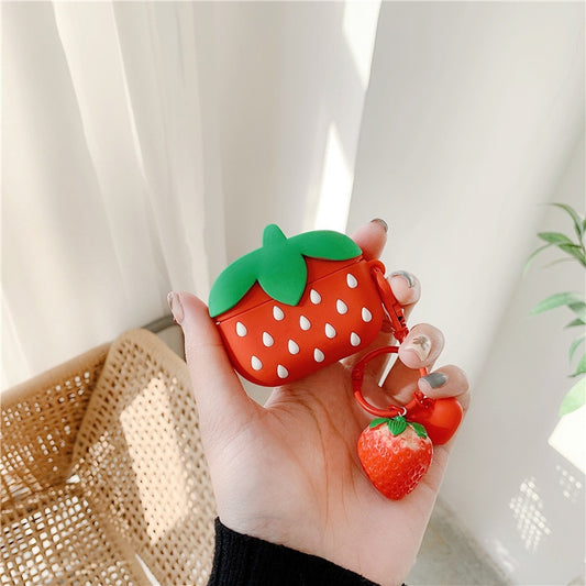 Kawaii Strawberry AirPods Pro Case