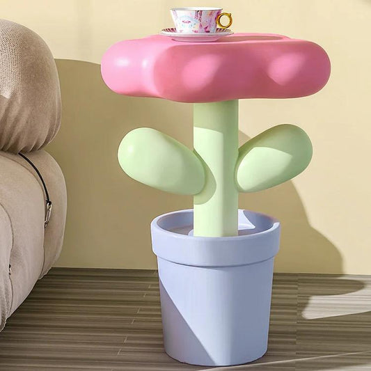 Kawaii Pastel Flower Side Table