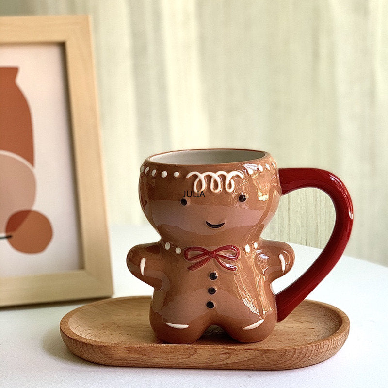 Kawaii Gingerbread Man Mug