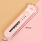 Kawaii Pink Retractable Cat Paw Box Cutter