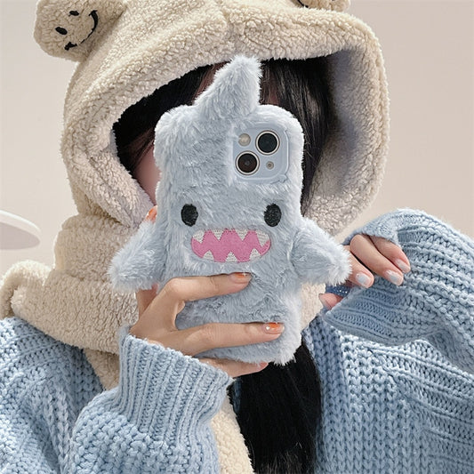 Kawaii Plush Shark Phone Case