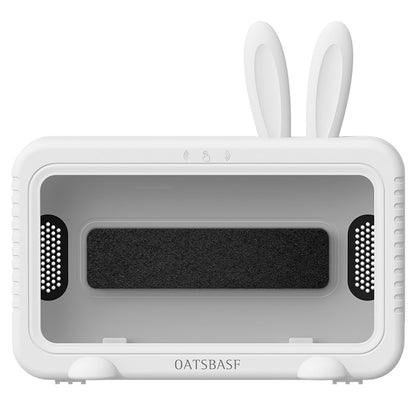 Kawaii White Waterproof Bathroom Phone Case With Bunny Ears