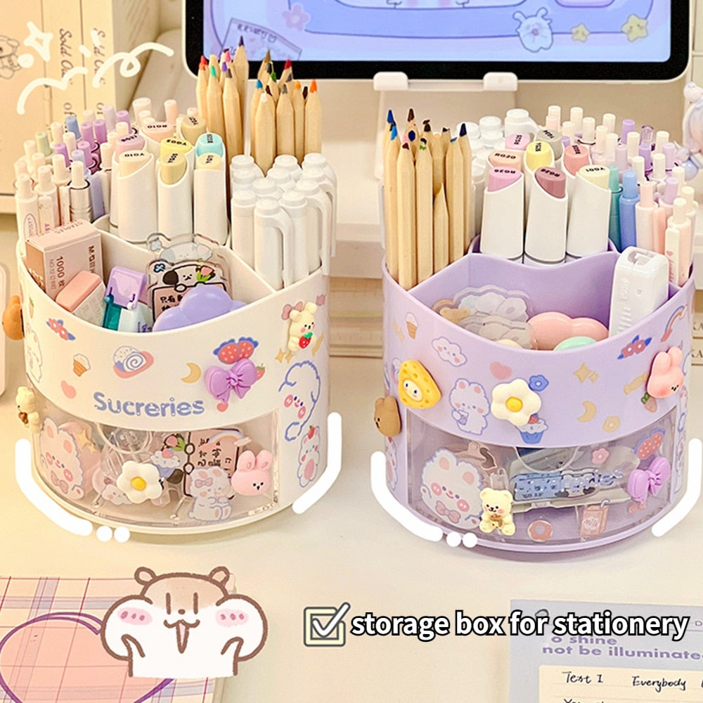 Kawaii Rotating Pen Holders