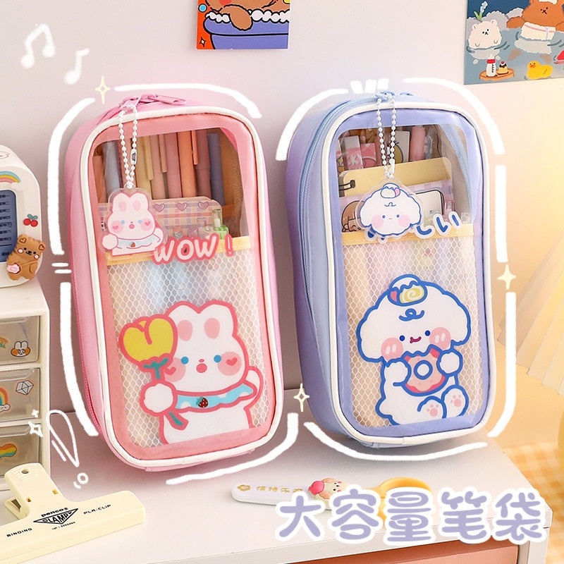 Cute Transparent Pencil Cases