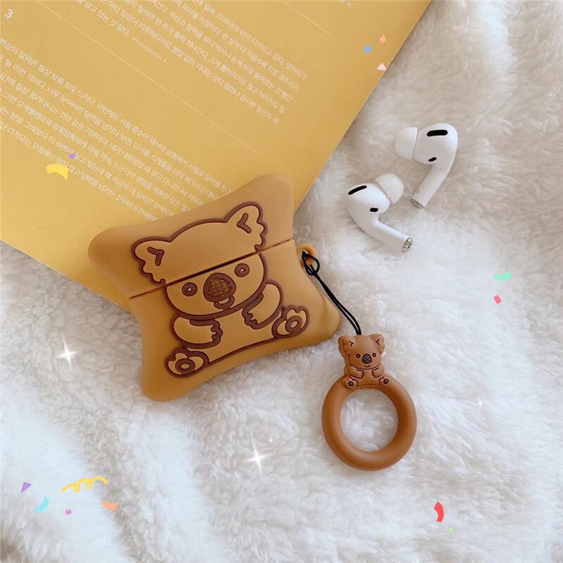 Kawaii Brown Koala Cookies AirPods Case