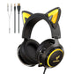 Kawaii Black Luminous Cat Ears Headphones