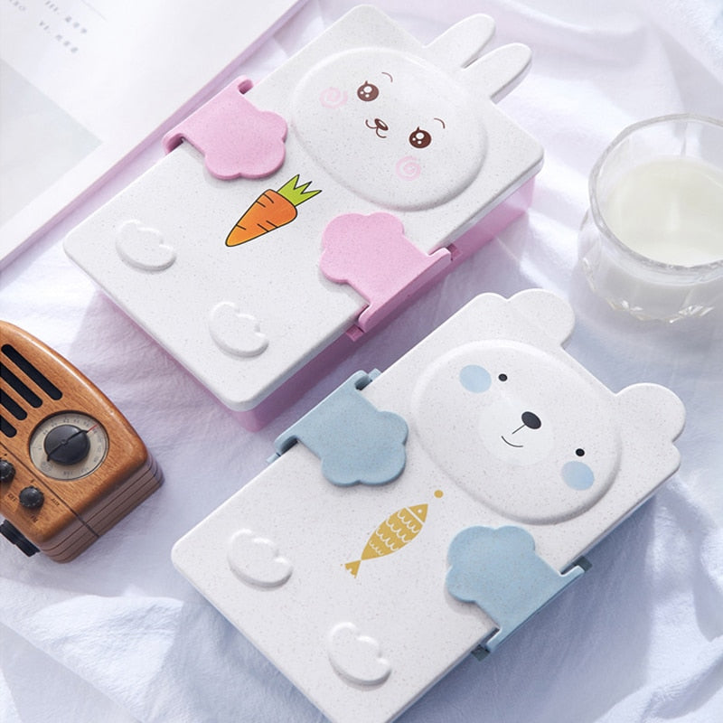 Kawaii Bunny and Bear Bento Boxes