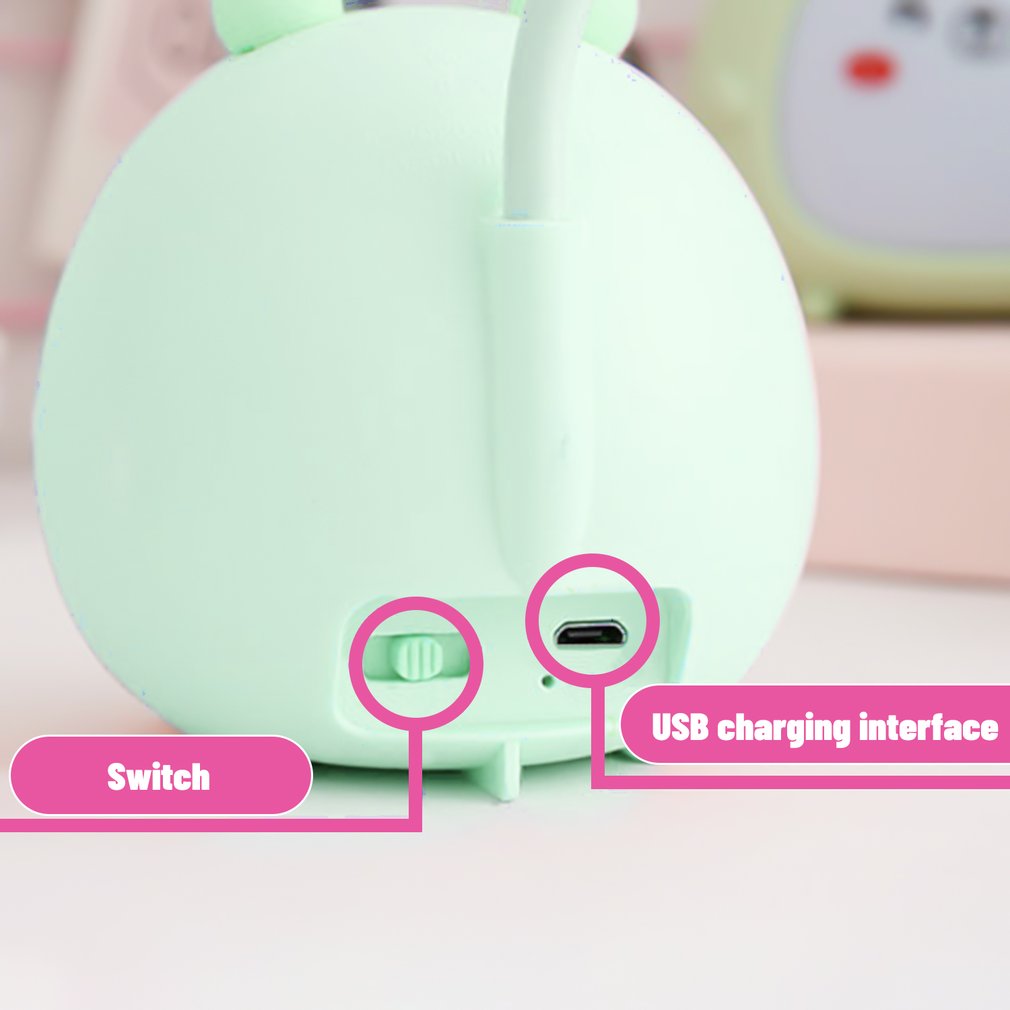 Kawaii Lamp USB Charging Interface