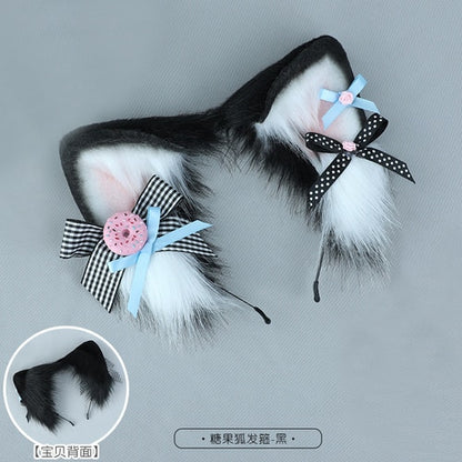 Kawaii Black Cat Ears Cosplay Headband