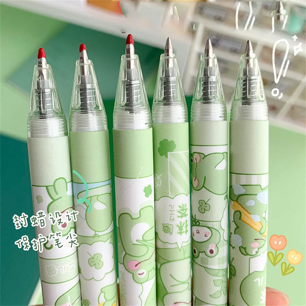 Kawaii Green Frog Gel Pen Tips