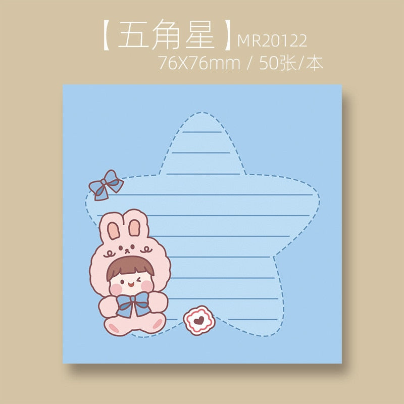 Kawaii Blue Sticky Notes