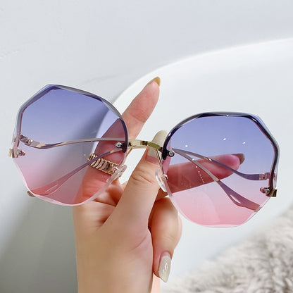 Kawaii Purple and Pink Gradient Sun Glasses