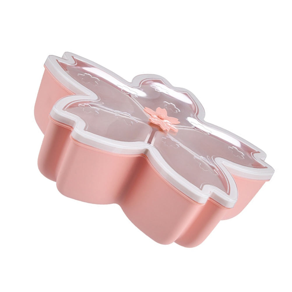 Side View of Kawaii Pink Cherry Blossom Snack Tray