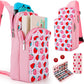 Kawaii Nintendo Switch Backpack with Stawberry Print