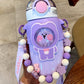 Kawaii Purple Stainless Steel Water Bottle