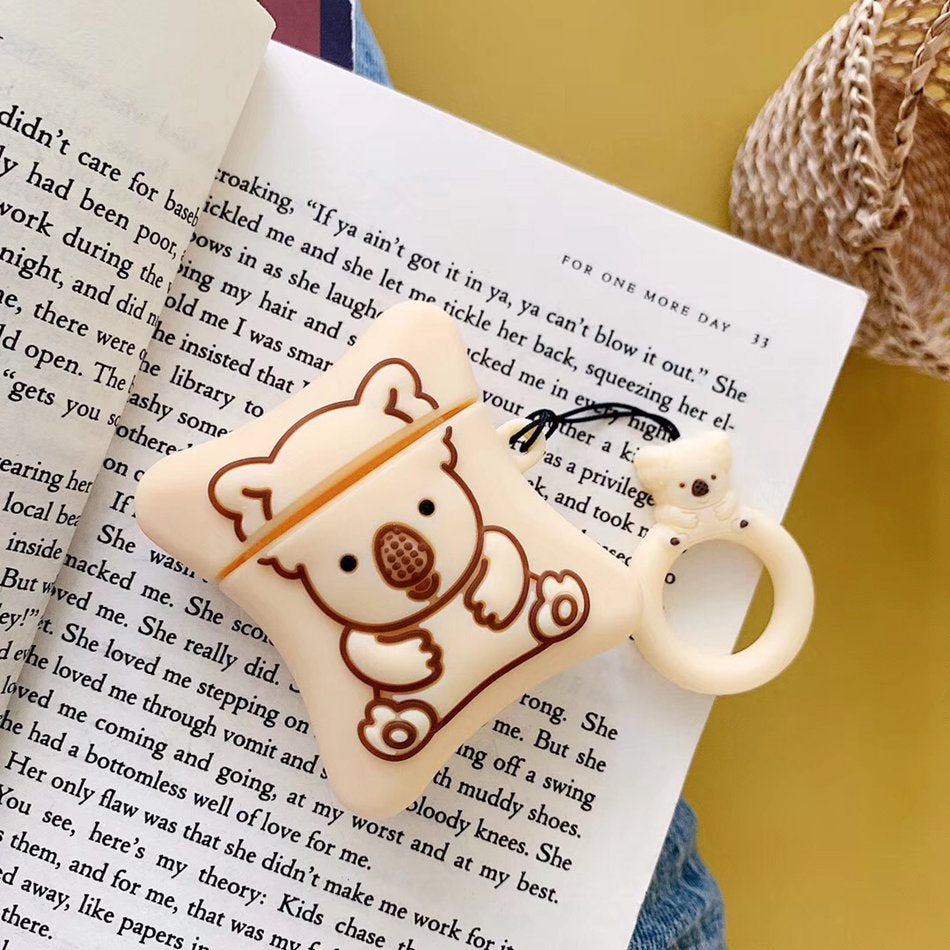 Kawaii Tan Koala Cookies AirPods Case