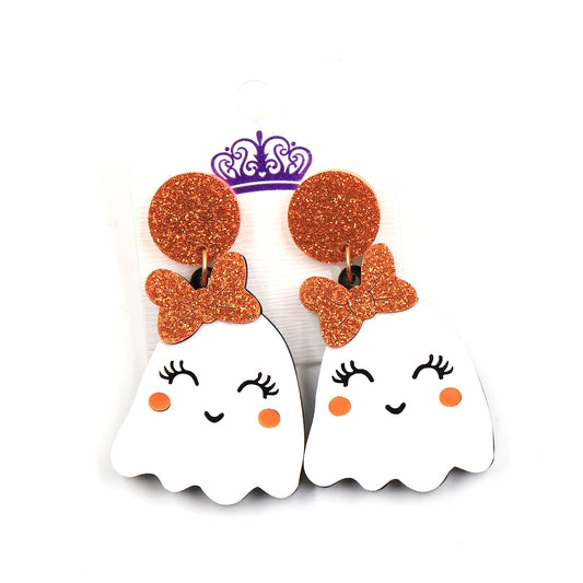 Kawaii Halloween Ghost Earrings