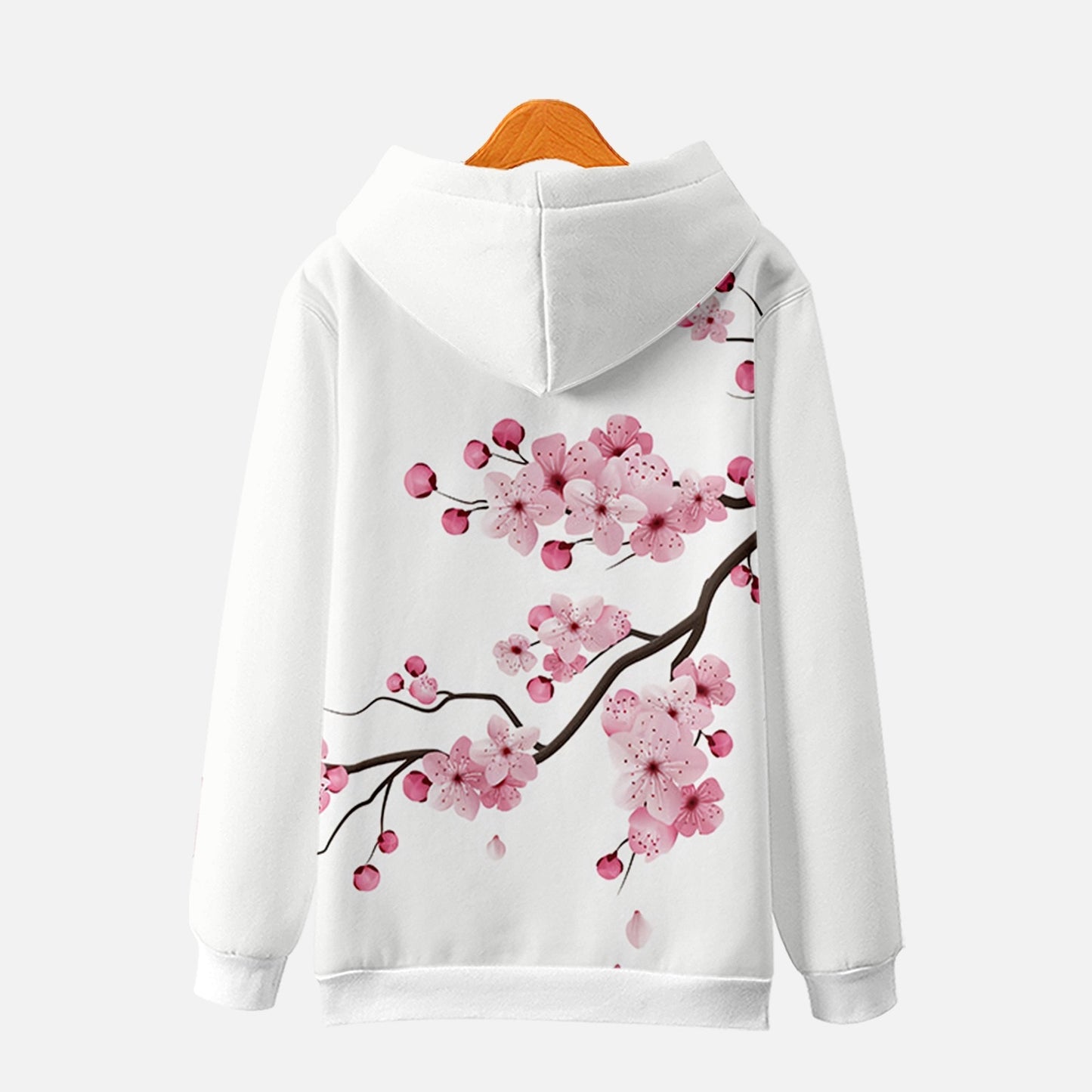 Kawaii Cherry Blossom Print Hoodie