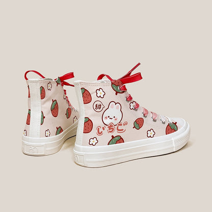 Kawaii Strawberry Bunny Shoes