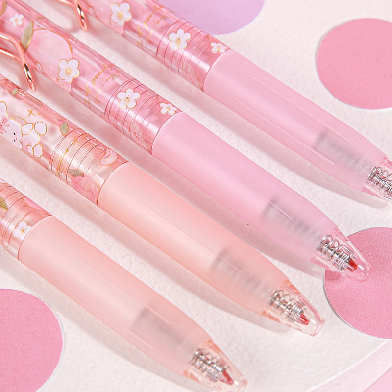Kawaii Sakura Peach Bunny Pen Tips