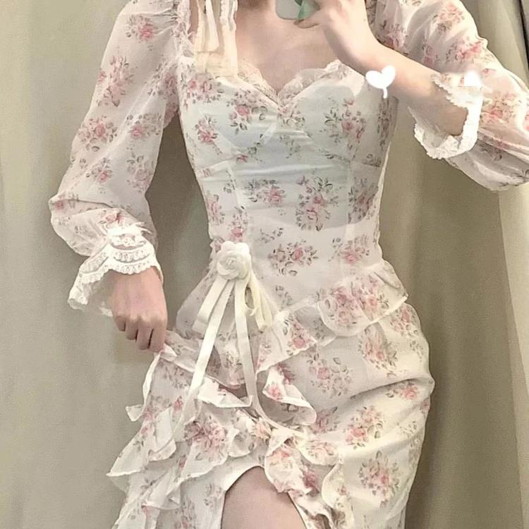 Kawaii Vintage Floral Dress