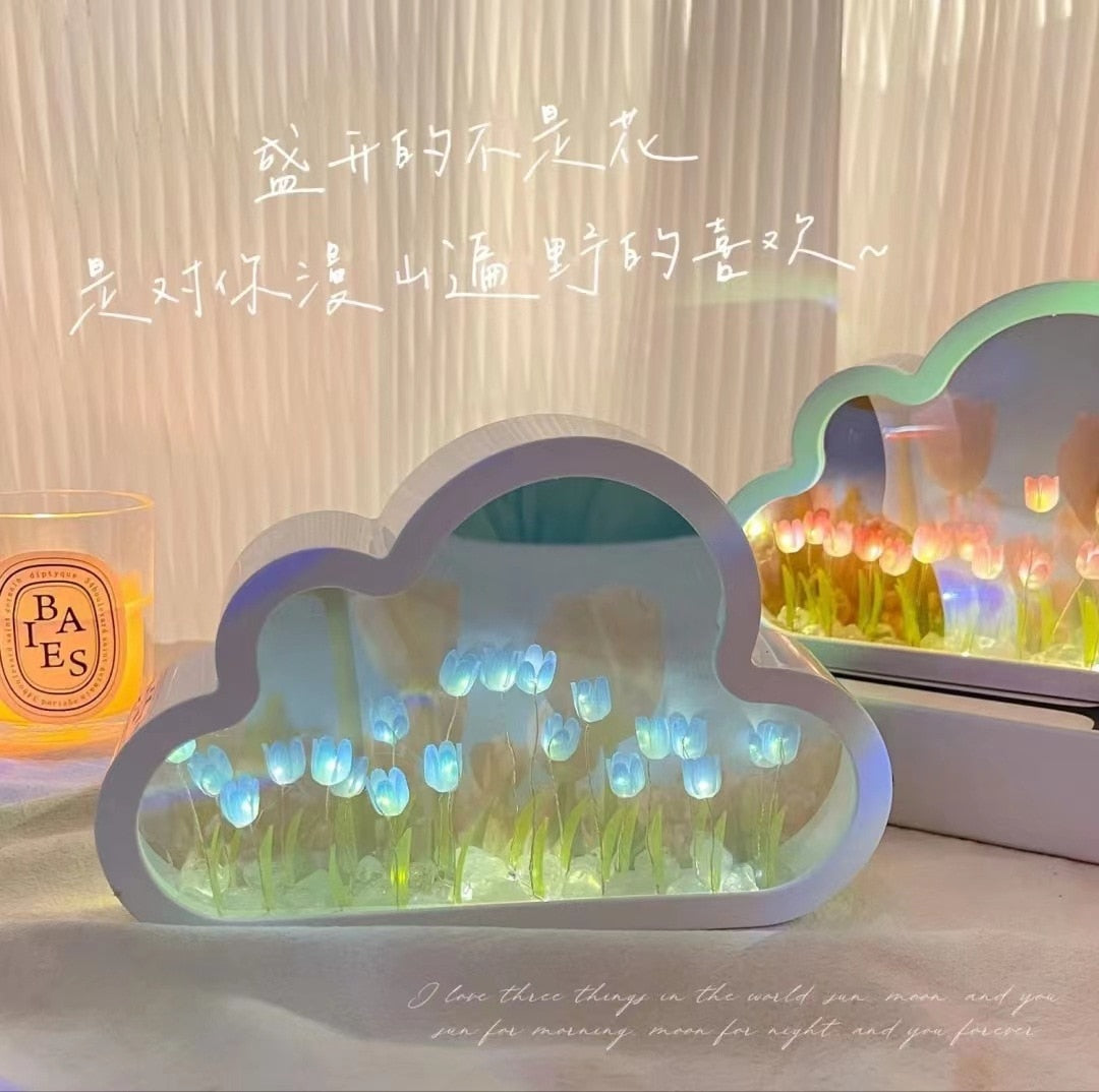 Kawaii DIY Tulip Cloud LED Night Lights