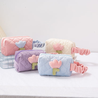 Kawaii Flower Makeup Bags