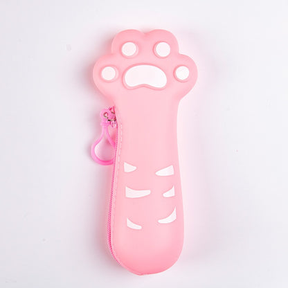 Pink Cat Paw Pencil Case