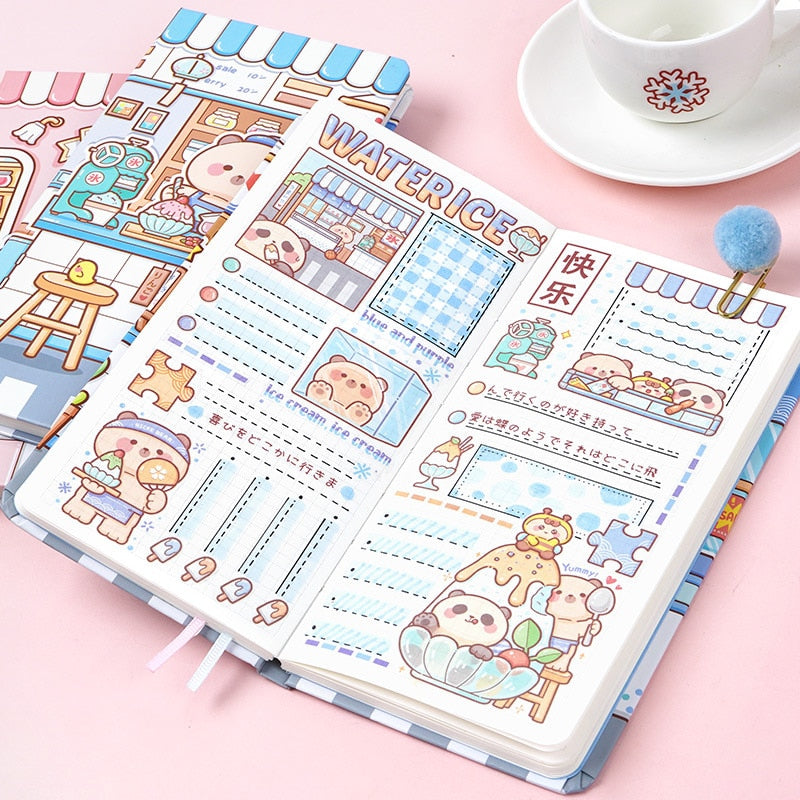 Kawaii Cute Grid Paper Notebook