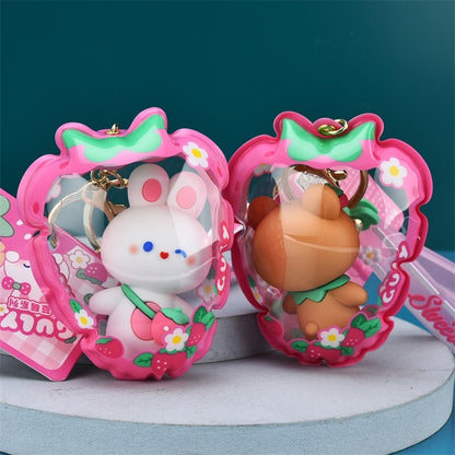 Kawaii Strawberry Doll Keychains