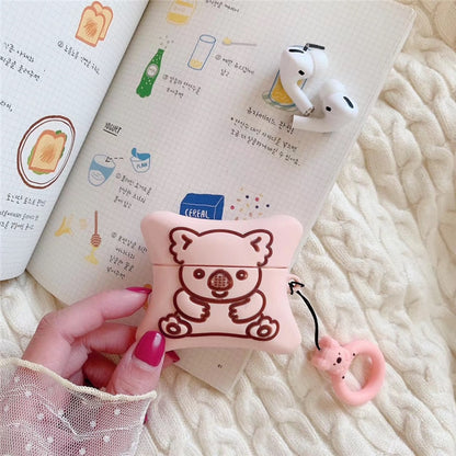 Kawaii Pink Koala Cookies AirPods Case