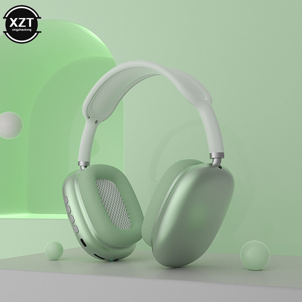 Green Wireless Bluetooth Headphones