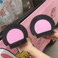 Kawaii Black Round Ears Car Accessory
