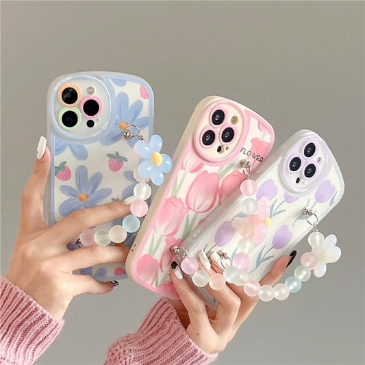 Kawaii Flower & Chain Soft iPhone Cases