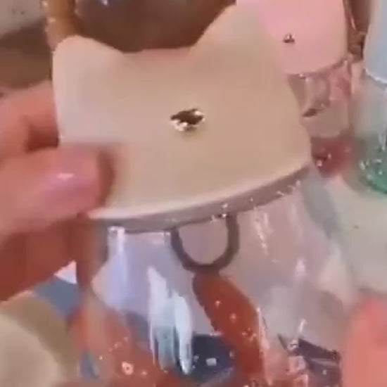 Kawaii Cat Glass Bottle Video