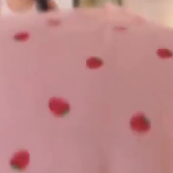 Kawaii Strawberry Bed Sheets Video