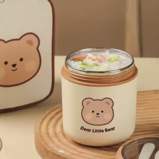 Kawaii Bear Lunch Box Video