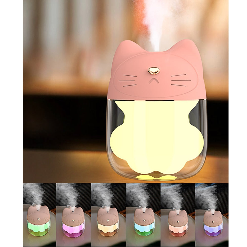 Kawaii Pink Mini Cat Humidifier