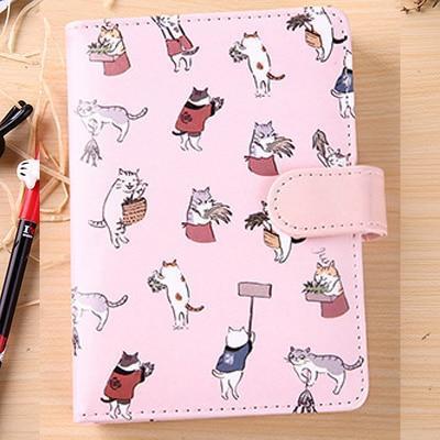 Cute Cat Journal in Pink