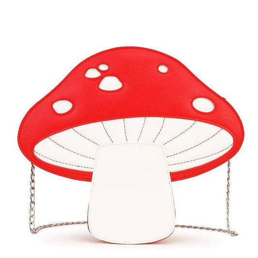 Kawaii Red and White Mushroom Purse