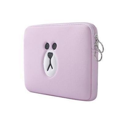 Kawaii Pink Bear Protective Sleeve For Tablet